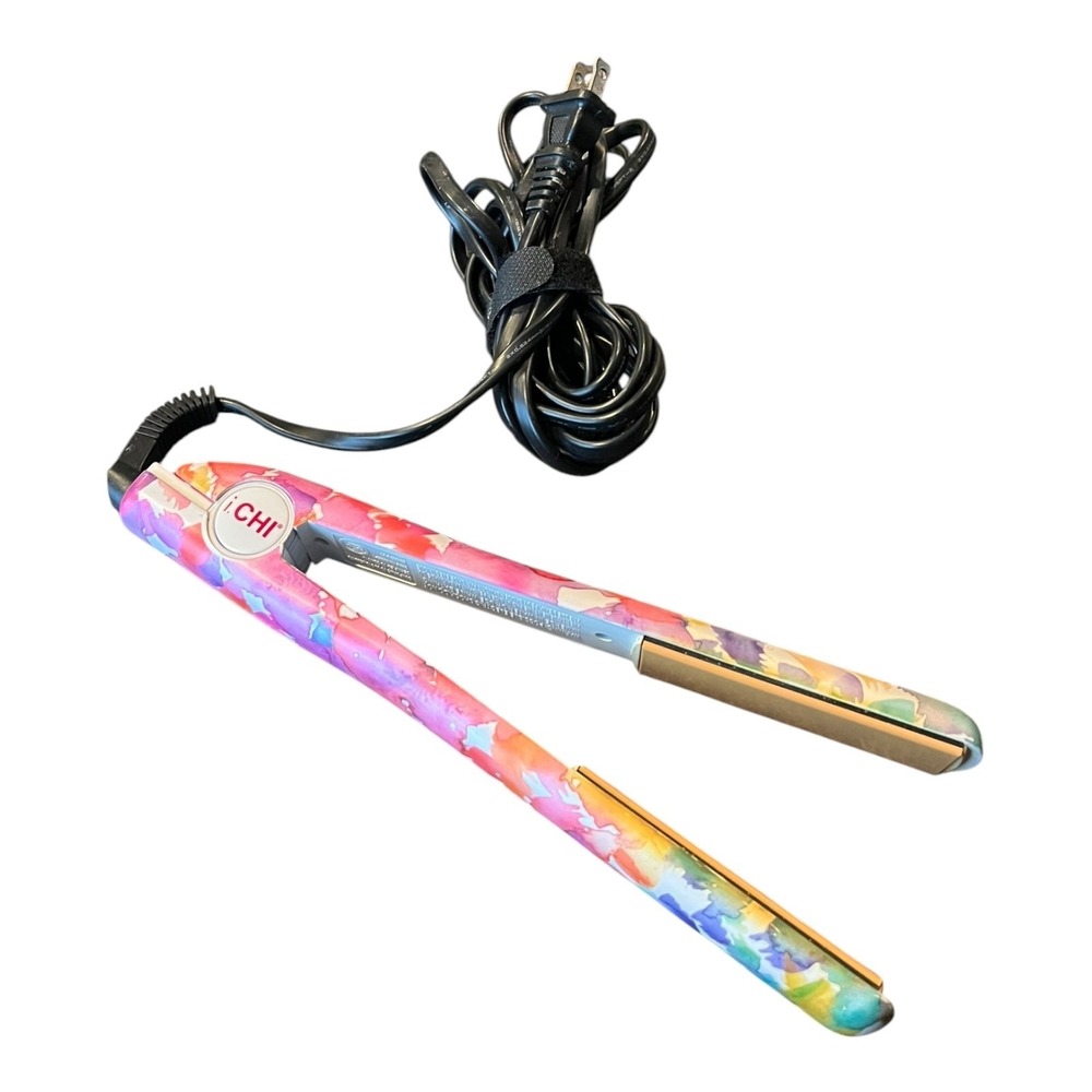 CHI 1" Ceramic Flat Iron Hair Straightener Watercolor Floral